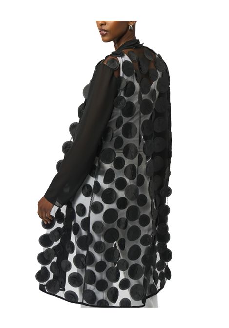 Soprabito Joseph Ribkoff donna 251209 nero pois 3d manica lunga mesh JOSEPH RIBKOFF | Soprabiti | 25120911